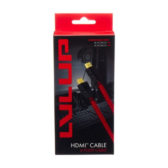 Lvlup HDMI Cable 6 Foot Cable, 4K &3D Sources (gold) - Picture 1 of 1